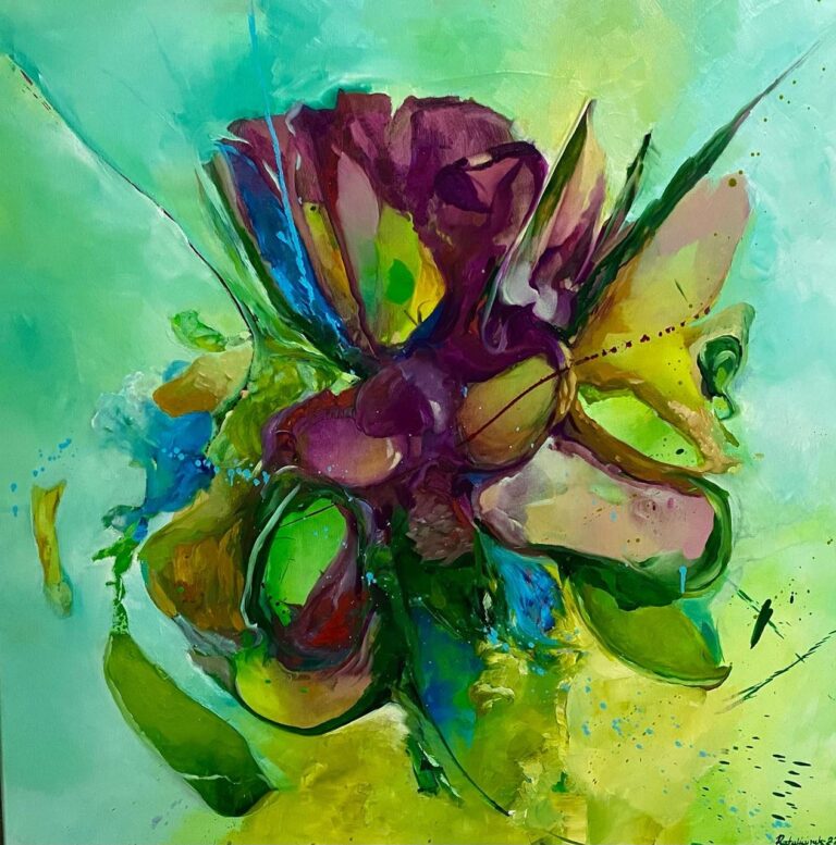 Wróżka latuszka-100x100cm-2022